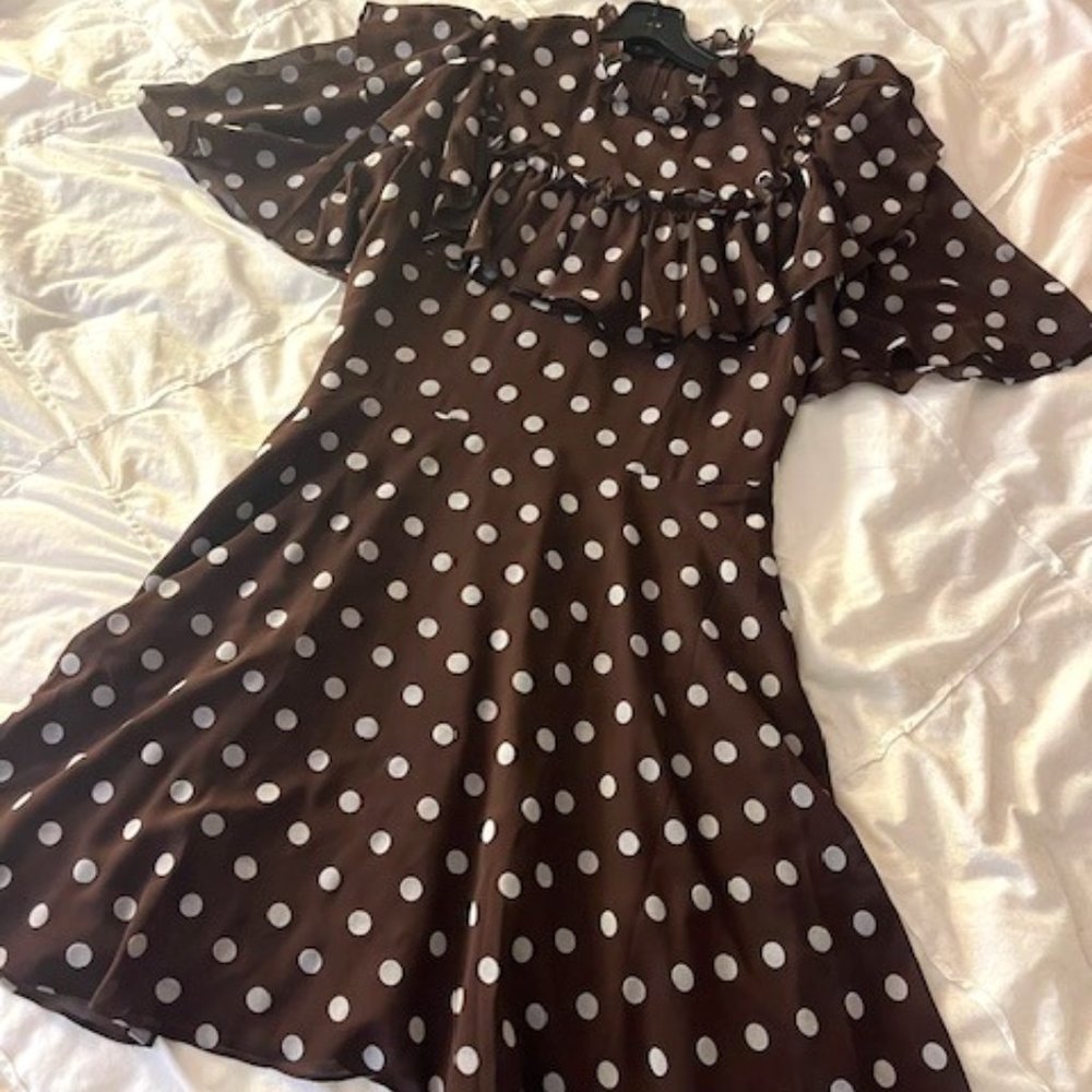 Lela Rose Pearl - Polka Dot Cocktail Dress